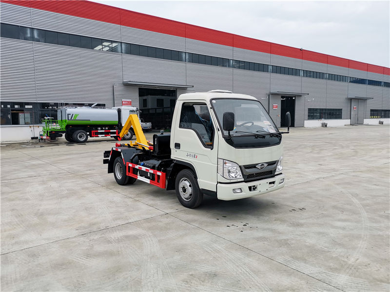 國六福田小卡2之星勾臂垃圾車